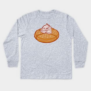 Belgian Waffle Love Kids Long Sleeve T-Shirt